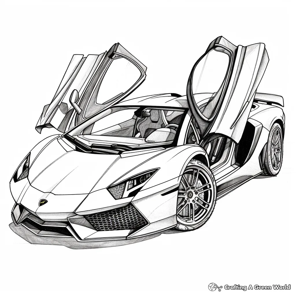 exquisite-lamborghini-aventador-coloring-pages-1 Những mẫu siêu xe hiện đại với đường nét tinh xảo giúp bé rèn luyện sự tập trung và khéo léo