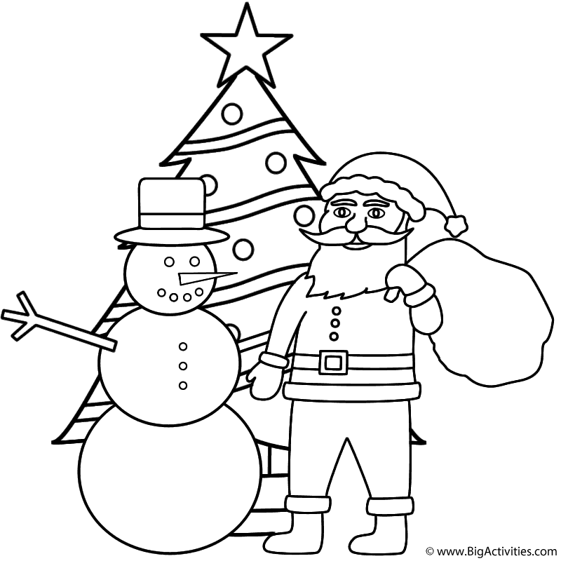 Mùa đông ấm áp với hình ảnh người tuyết và cây thông Noel rực rỡ
