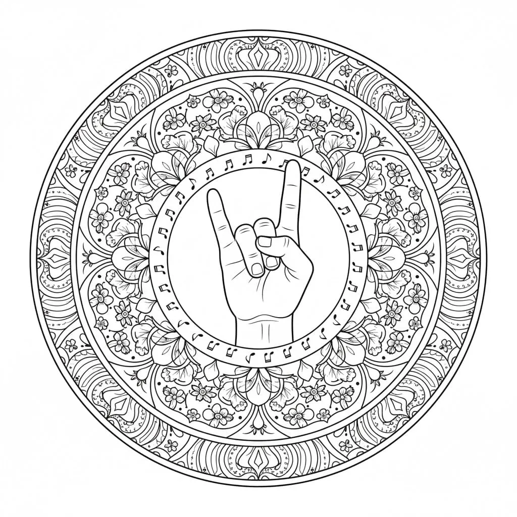 tranh-to-mau-ban-tay-phong-cach-mandala Các họa tiết Mandala thường được sử dụng trong sách trị liệu để tăng cường sự tập trung