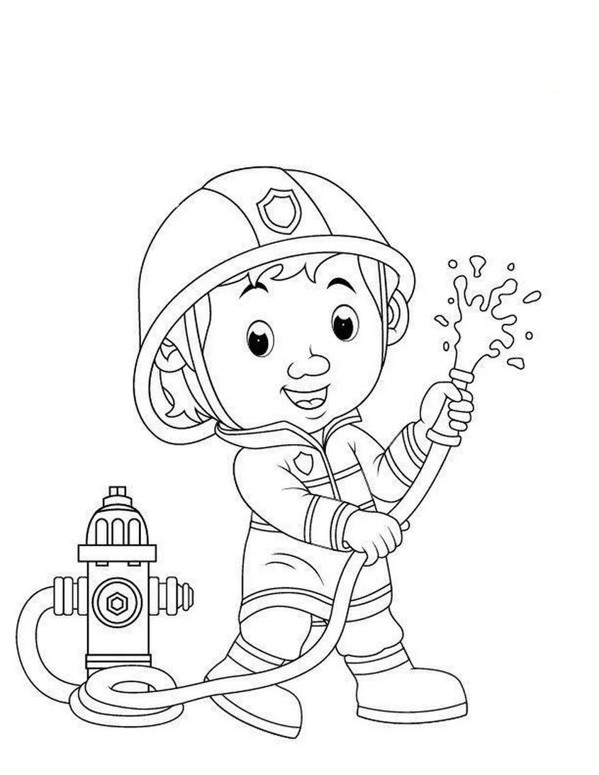 tranh-to-mau-nghe-nghiep-cho-be-trai-7 Sự đa dạng về chủ đề nghề nghiệp kích thích trí tò mò và khát khao khám phá của trẻ
